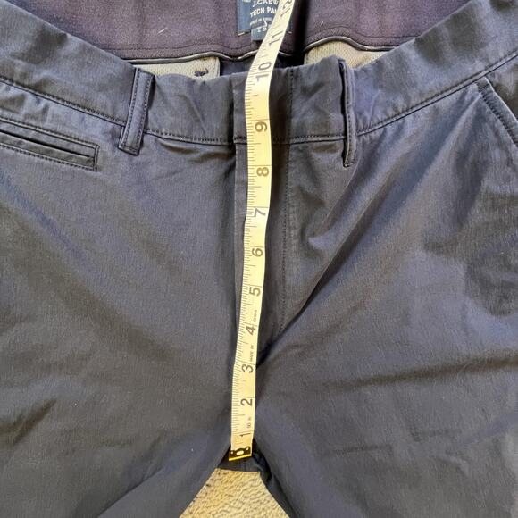 J Crew Tech Pant Mens 32x32 Navy Performance Slim Fit 484 Stretch Casual Pants - Picture 5 of 10